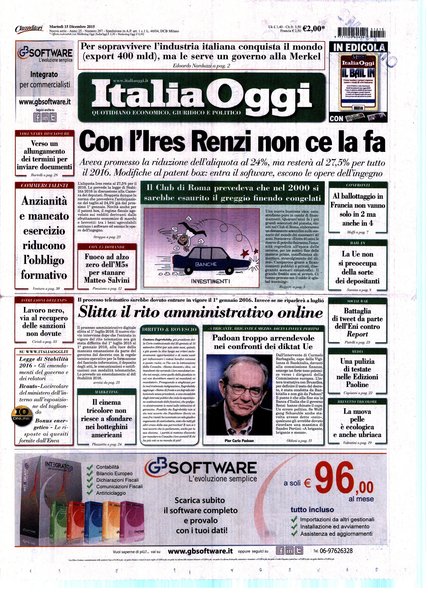 Italia oggi : quotidiano di economia finanza e politica